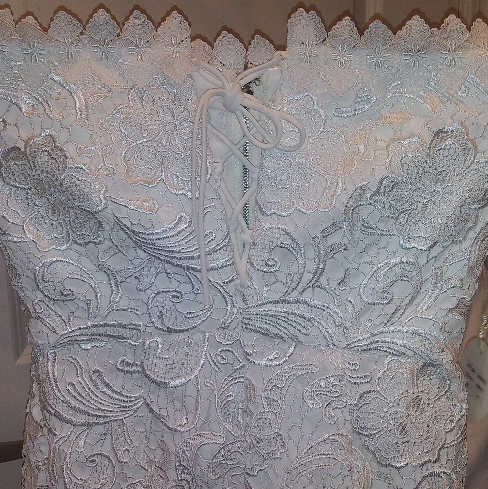 White Lace Corset Romper